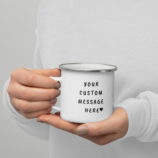 Custom Coffee Mugs - Add Your Name, Text or Letters or Pictures - Personalized Enamel Mugs Personalized Gifts for Men Women Novelty Mug Best Personalized Valentine's Day Gift for Him Her, For Loved Ones.