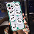 Cute Animal Panda Bear Phone Case For iPhone 14 Pro Max 13 12 11 X XS XR 7 8 Plus Transparent Soft Shockproof Camera Lens Protection Soft Silicone Shockproof Phone Case for iPhone