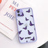 Cute Butterfly Pattern Phone Case For iphone 11 12 13 14 Pro Max X XS XR 7 8 Plus SE2 Hard Matte Shockproof Back Cover Clear Matte Soft Bumper Case Cute Animal Print Pattern Design Women Girls Teen Hard PC Back Protective Phone Cover