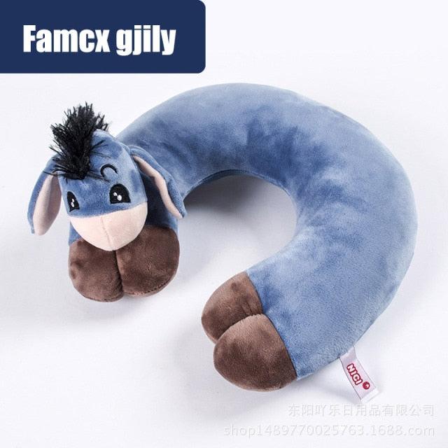 Cute Cartoon Animal U-shaped Memory Travel Pillow Neck Support Headrest Office Car Airplane Sleep  Soft Travel Neck Pillow Animal for Neck & Head Support Cute Wild Life Stuffed Pillow Accessory for Naps Novelty Stuffed Animal For Adults And Children