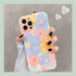 Cute Colorful Flowers Phone Case For iPhone 13 Pro Max 12 Mini 11 X XS XR 7 8 Plus Fashion Floral Soft Shockproof Cover Clear Cute Floral Design Back Cover