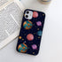 Cute Colorful Planet Star Phone Case For iPhone XR X XS Max 7 8 Plus SE 13 12 11 Pro Max Mini Hard Shockproof Cover Star Moon Planet Pattern Design for Girl Women Boy Men Shockproof Silicone Protective Phone Case