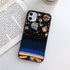 Cute Colorful Planet Star Phone Case For iPhone XR X XS Max 7 8 Plus SE 13 12 11 Pro Max Mini Hard Shockproof Cover Star Moon Planet Pattern Design for Girl Women Boy Men Shockproof Silicone Protective Phone Case