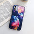 Cute Colorful Planet Star Phone Case For iPhone XR X XS Max 7 8 Plus SE 13 12 11 Pro Max Mini Hard Shockproof Cover Star Moon Planet Pattern Design for Girl Women Boy Men Shockproof Silicone Protective Phone Case