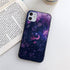 Cute Colorful Planet Star Phone Case For iPhone XR X XS Max 7 8 Plus SE 13 12 11 Pro Max Mini Hard Shockproof Cover Star Moon Planet Pattern Design for Girl Women Boy Men Shockproof Silicone Protective Phone Case