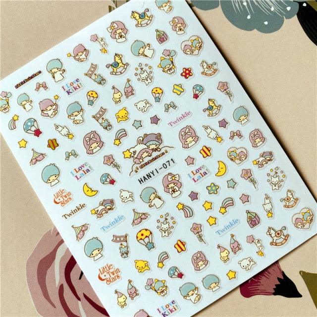 Cute rabbit Cute cat Japanese Justice Girl 3D Back Glue Nail Sticker Nail Decoration Nail Art Nail Ornament Self Adhesive Nail Decals for Nail Art Decoration Including Hearts Stars Letters Bowknot Leaves Flowers Plants Fruits Butterflies for Woman - ALLURELATION - 3D Decals, 3D Luminous, 3D Luminous Nail, 3D Nail, 3D Nail Art, 3d Nail Decal, 3D Nail Stickers, 3D Nail Supplies, 3D Self-Adhesive, 3D Self-Adhesive Nail, 554, Acrylic Nail Supplies, acrylic nails, Glue Nail, Nail Art, Nail Stickers - Stevvex.com