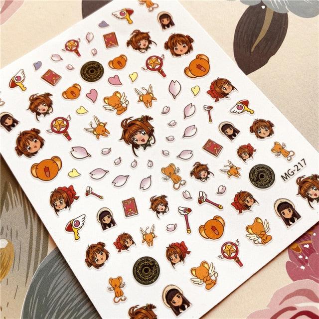 Cute rabbit Cute cat Japanese Justice Girl 3D Back Glue Nail Sticker Nail Decoration Nail Art Nail Ornament Self Adhesive Nail Decals for Nail Art Decoration Including Hearts Stars Letters Bowknot Leaves Flowers Plants Fruits Butterflies for Woman - ALLURELATION - 3D Decals, 3D Luminous, 3D Luminous Nail, 3D Nail, 3D Nail Art, 3d Nail Decal, 3D Nail Stickers, 3D Nail Supplies, 3D Self-Adhesive, 3D Self-Adhesive Nail, 554, Acrylic Nail Supplies, acrylic nails, Glue Nail, Nail Art, Nail Stickers - Stevvex.com