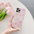 Cute Smooth Flower Phone Case For Iphone 13 11 Pro Max 12 Mini X Xr Xs Max 7 8 Plus Anti Knock Back Phone Cover Case Silicone Ultra Thin Shockproof Mobile Phone Case With Fashion Pattern Soft Bumper Full Body Protective Case For Iphone