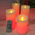 Dancing Flame LED Candle With RGB Remote Control Flickering Flameless Candles Real Wax Color Changing LED Pillar Candles Battery Operated Realistic Dancing Flame Fake Candle Wax Pillar Candle For Wedding Decoration Christmas Candle/Room Night Light