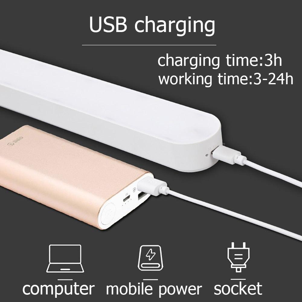 Desk Lamp USB Lamp USB LED Light Computer Table Lamp Magnetic Office Study Reading Light Rechargeable For Bedroom Decorative Table Lamp Cute Study Lamps for Bedroom Décor