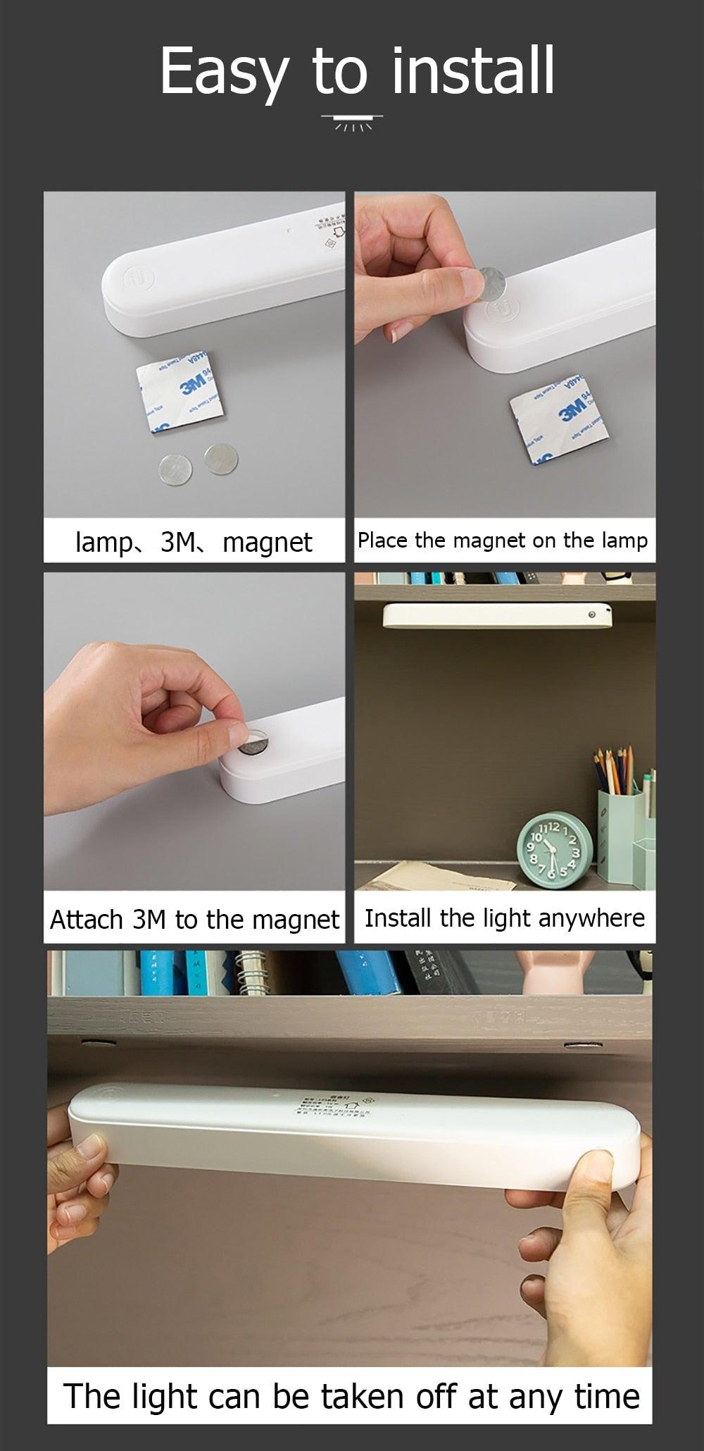 Desk Lamp USB Lamp USB LED Light Computer Table Lamp Magnetic Office Study Reading Light Rechargeable For Bedroom Decorative Table Lamp Cute Study Lamps for Bedroom Décor