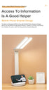 Double Lamp Cap Led Foldable Reading Lamp For Children's Mobile Phone Bracket Desk Study Light Free Shipping Bedroom Table Lamps Decorative Table Lamp Cute Study Lamps for Bedroom Décor