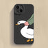 Doubt Duck Smile Case For iPhone 11 12 13 14 Pro Max XR XS X 7 8 Plus Mini Shockproof Soft Cute Duck Girls Phone Cover Soft Liquid Silicone Rubber Shockproof Reinforced Corner Bumper Cover