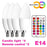 E14 LED Bulb Candle Color Indoor Neon Sign Light Bulb RGB Tape With Controller Lighting 220V E12 Dimmable Smart Lamp For Home Smart WiFi Candelabra Light Bulb, C37 Shape RGB+C+W LED Candle Light Bulb, 5W 400LM (2700k-6500k) Candelabra Bulb