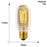 E27 Retro Edison Bulb AC 220V 110V 40W Dimmable Vintage Edison Light bulb ST64 G80 G95 T225 T300 Incandescent Lamp Edison Lamp Bravelight Antique Vintage Light Bulbs, T64 40W 2700K Warm Dimmable, Squirrel Cage Filament Edison Light Bulb for Table Lamp