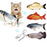 Electric Cat Toy 3D Fish USB Charging Simulation Fish Cat Toys for Cats Pet Toy cat supplies Pet Catnip Toy Moving Cat Kicker Fish Realistic Plush Electric Wagging Fish Motion Kitten Toy Funny Interactive Fish Cat Toys for Cat Exercise