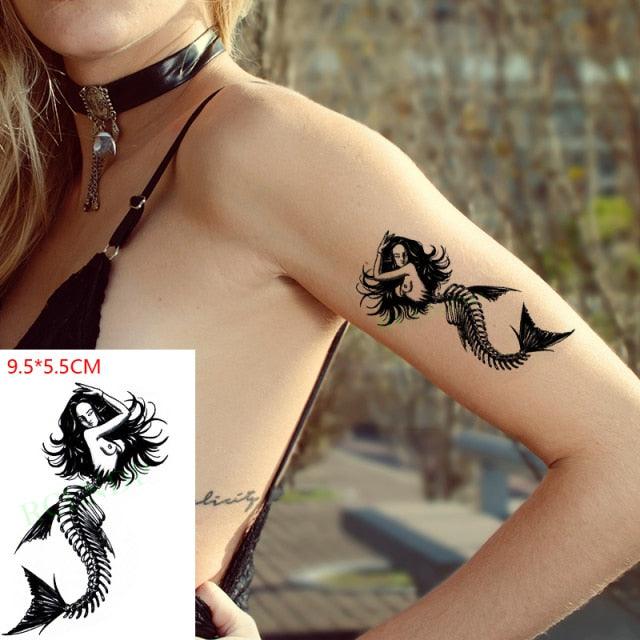 Full Arm Tattoo Sticker Black 3D Waterproof Tattoo Stylish for Boys Girls  Couple | eBay