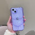 Elegant Cute 3D Love Heart Bear Transparent Phone Case For iPhone 14 13 Pro Max 12 11 X XR XS Silicone Soft Protective Cover Clear 3D Transparent Big Bear Case For iPhone