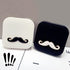Elegant Mustache Contact Lens Case Cute Couple Portable Travel Eyewear Box Organizer Storage Holder Contact Lenses Container Kit With Mirror For Travel Contact Remover Lenses Case Kit
