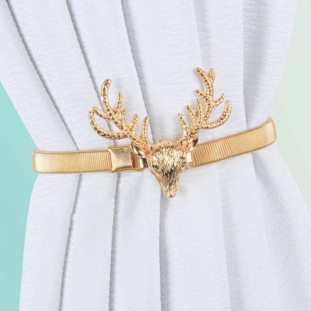 Elk Feather Elastically Stretchable Curtain Clip Decor Curtains Holders Tieback Buckle For Home Decoration Accessories Modern Simple Style Curtain Tie Backs Stretchy Wire Rope Curtain Straps For Home Decor