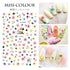 Embossed 3D Nail Stickers Blooming Flower 3D Nail Art Stickers Decals Adhesive Manicure Nail Art Tips Decoration Adhesive Abstract Face Curve Graffiti Nail Design for Acrylic Nail Supplies Designer Nail Decorations for Women Girls Kids