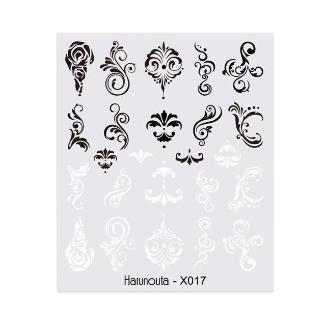 Embossed Nails Sticker 3D Flower Leaves Slider Water Transfer Nail Decals for Nail Art Transfer Sticker  3D Wave Design Decoration for Women Girls Art Stickers Decal Decoration Metallic Curve Strip Line Nail Decor