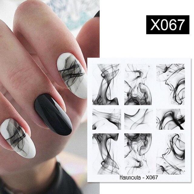 Embossed Nails Sticker 3D Flower Leaves Slider Water Transfer Nail Decals for Nail Art Transfer Sticker  3D Wave Design Decoration for Women Girls Art Stickers Decal Decoration Metallic Curve Strip Line Nail Decor