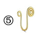 Evil Eye Stainless Steel Spiral Fake Nose Ring Cuff Non Piercing Nose Ring Clip On Fake Nose Piercing Jewelry Ear Clip Fake Piercing Nose Ring Punk Metal Gold Color Heart Leaf Nose Ring Clip Cuff Also Can Be Ear Clip Cuffs Non Pierced Without Hole