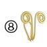 Evil Eye Stainless Steel Spiral Fake Nose Ring Cuff Non Piercing Nose Ring Clip On Fake Nose Piercing Jewelry Ear Clip Fake Piercing Nose Ring Punk Metal Gold Color Heart Leaf Nose Ring Clip Cuff Also Can Be Ear Clip Cuffs Non Pierced Without Hole