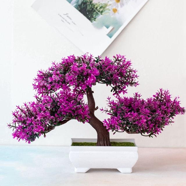Fake Artificial Pot  Bonsai Potted Simulation Table Ornaments For Garden Party Hotel Office Decor Fake Flowers Arrangements for Home Decoration