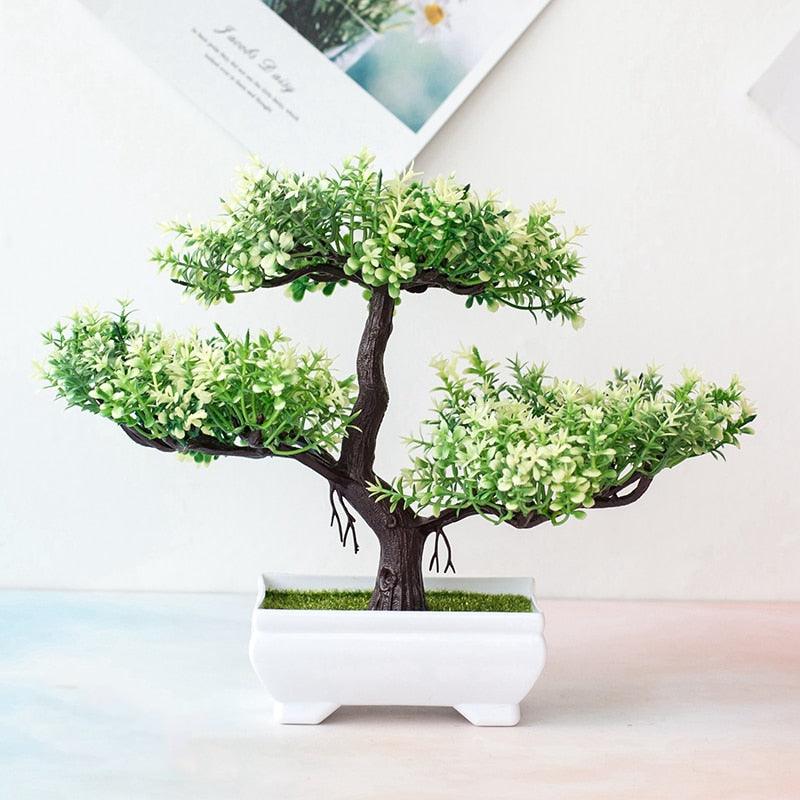 Fake Artificial Pot  Bonsai Potted Simulation Table Ornaments For Garden Party Hotel Office Decor Fake Flowers Arrangements for Home Decoration