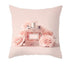 Fancy Theme Pillow Cover Hand Painted Flowers Camera Super Soft Chair Cushion Cover For Home Decoration Pink Flowers Digital Print Pillow Cover Queen Cushion Cover Book Vase Decor Throw Pillow Case Fancy Theme Decorative Accent Pillow 45X45cm