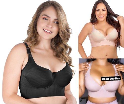 🎉Fashion Deep Cup Bra 🔥 Bra with shapewear incorporated - Stevvex - attractive Bra, Best Fit Bra, Best Selling Bra, Bra, Bra for Girls, Bra For Ladies, Bra for Women, Hot Sale Bra, Luxury Bra, Modern Body Fit Bra - Stevvex.com