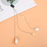 Fashion Elegant Women Lady Rhinestone Shell Crystal Tassel Long Chain Beads Dangle Hairpin Side Clip Gorgeous Hair Accessories For Women