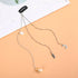 Fashion Elegant Women Lady Rhinestone Shell Crystal Tassel Long Chain Beads Dangle Hairpin Side Clip Gorgeous Hair Accessories For Women