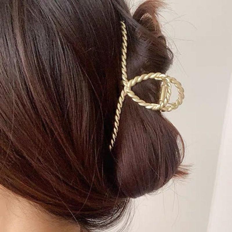 Fashion INS Hair Claws Hair Crab Clamp Hairgrip Matte Metal Hair Clip Claw Large Size INS Hair Claws Gorgeous Hair Accessories For Women