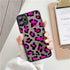 Fashion Leopard Pattern Case For iPhone 13 14 Pro MaxXS Max XR X Shockproof Cover Clear Bumper Women Girl Phone Case Cover with Black Leopard Print Designed for iPhone
