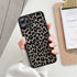 Fashion Leopard Pattern Case For iPhone 13 14 Pro MaxXS Max XR X Shockproof Cover Clear Bumper Women Girl Phone Case Cover with Black Leopard Print Designed for iPhone