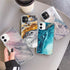 Fashion Marble Pattern Phone Case For iPhone 13 12 11 Pro Max 7 8 6 6S Plus X XR XS Max 12Mini 5 5S SE Cute Soft TPU Cover Full Body Protection with Raised Bezel