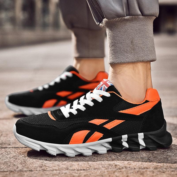 Fashion Mens Running Light Breathable Shoes New Style Mens Sneakers Light Weight Running Elegant Soft Sneakers Comfortable Athletic Running Sneakers