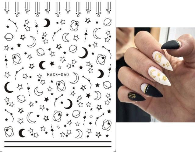 Fashion Nails Art Manicure Back Glue Decal Decorations Design Nail Sticker For Nails Tips Beauty Fun Nail Art Stickers Decal 3D Self-Adhesive Abstract Face Curve Graffiti Nail Design for Acrylic Nail Supplies Designer Nail Decorations for Women Girls Kids - ALLURELATION - 554, Acrylic Nail, Art Manicure, beautiful stickers, Decorations Design, Designer Nail, Fashion Nails, Fun Nail Art, Manicure, Nail Art, Nail Decorations, Nail Design, Nail Sticker, Nail Stickers, topcoat - Stevvex.com