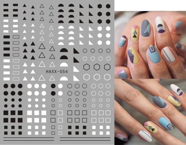 Fashion Nails Art Manicure Back Glue Decal Decorations Design Nail Sticker For Nails Tips Beauty Fun Nail Art Stickers Decal 3D Self-Adhesive Abstract Face Curve Graffiti Nail Design for Acrylic Nail Supplies Designer Nail Decorations for Women Girls Kids - ALLURELATION - 554, Acrylic Nail, Art Manicure, beautiful stickers, Decorations Design, Designer Nail, Fashion Nails, Fun Nail Art, Manicure, Nail Art, Nail Decorations, Nail Design, Nail Sticker, Nail Stickers, topcoat - Stevvex.com