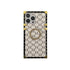 Fashion Pattern 3D Diamond Ring Holder Square Metal Shockproof Case For iPhone 13 Pro Max 11 12Pro Max Xs XR X 7 8Plus Se cover Retro Luxury Cases for Women with Ring Stand Holder and Lanyard