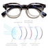 Fashion Round Reading Glasses For Women Colorful Ladies Blue Light Eyeglasses Frame Blocking Glasses For Women And Anti Eyestrain Computer Reading TV Glasses Stylish Frame Anti Glare