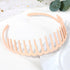 Fashion Simple Headdress Solid Color Resin Hair Comb Hairbands Headband Hair Hoop Bezel With Teeth Gorgeous Hair Accessories For Women