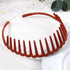 Fashion Simple Headdress Solid Color Resin Hair Comb Hairbands Headband Hair Hoop Bezel With Teeth Gorgeous Hair Accessories For Women