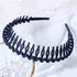 Fashion Simple Headdress Solid Color Resin Hair Comb Hairbands Headband Hair Hoop Bezel With Teeth Gorgeous Hair Accessories For Women