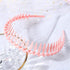 Fashion Simple Headdress Solid Color Resin Hair Comb Hairbands Headband Hair Hoop Bezel With Teeth Gorgeous Hair Accessories For Women