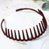 Fashion Simple Headdress Solid Color Resin Hair Comb Hairbands Headband Hair Hoop Bezel With Teeth Gorgeous Hair Accessories For Women