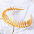 Fashion Simple Headdress Solid Color Resin Hair Comb Hairbands Headband Hair Hoop Bezel With Teeth Gorgeous Hair Accessories For Women